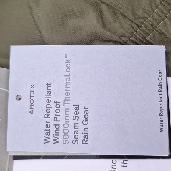 Arctix Rain Pants Packable Water Repellent Rain Gear Mens Olive - Picture 13 of 16